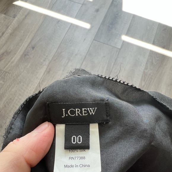 J. Crew Tulle Blossom Dress in Charcoal Grey Size 00 - Picture 4 of 5